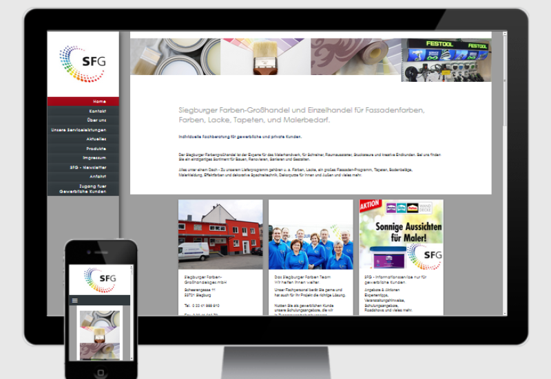 Webdesigner erstellen Homepage für Firmen aus Siegburg, Sankt Augustin, Hennef, Troisdorf, Beuel, Bonn
